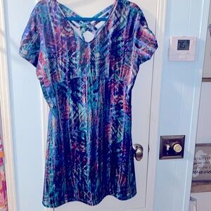 Real legends size petite large, colorful, cool, dress